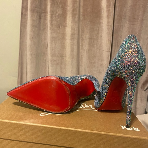 NWB 35.5 so Kate Christian Louboutin’s glitter dragonfly - Picture 6 of 11